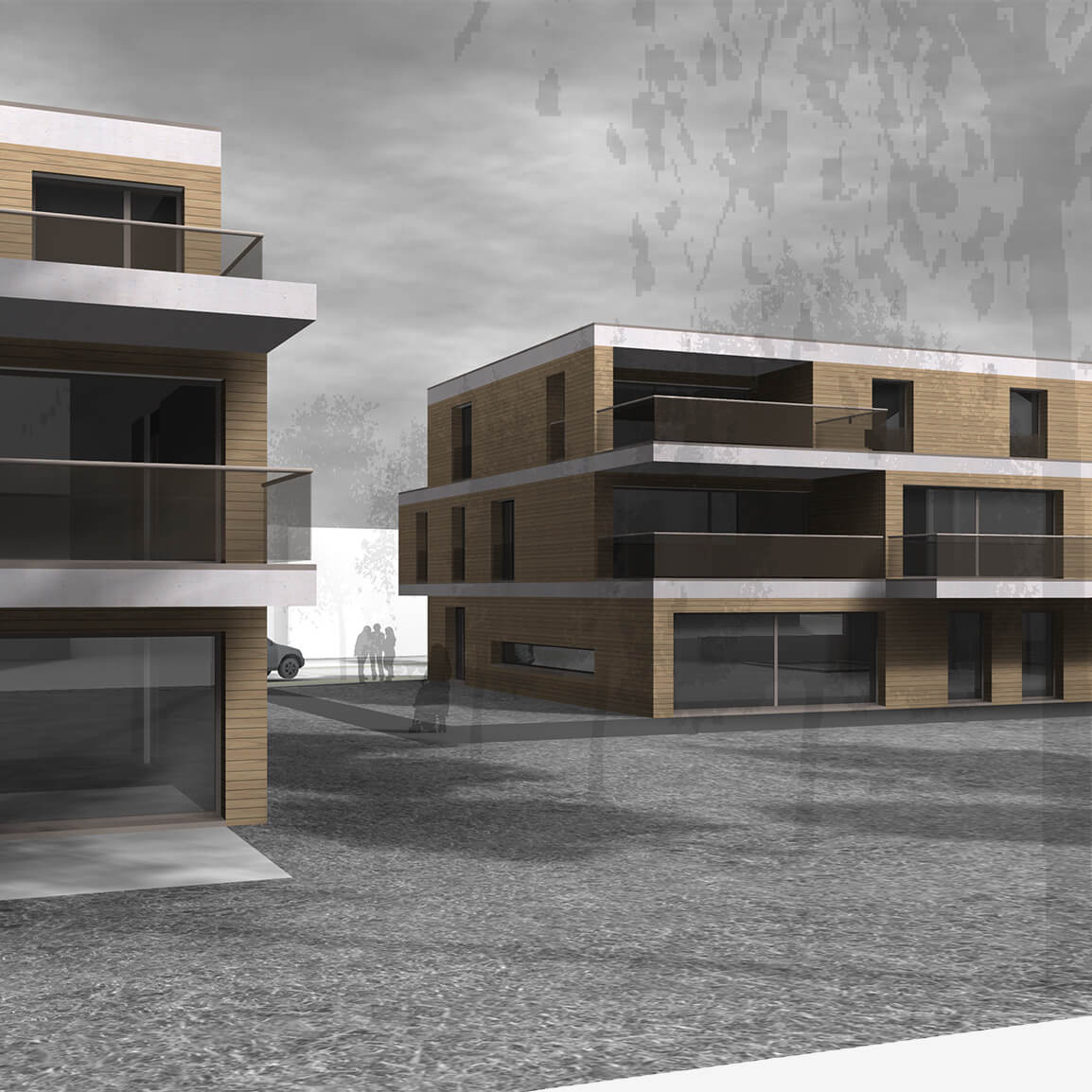 Wohnüberbauung und Kindergarten